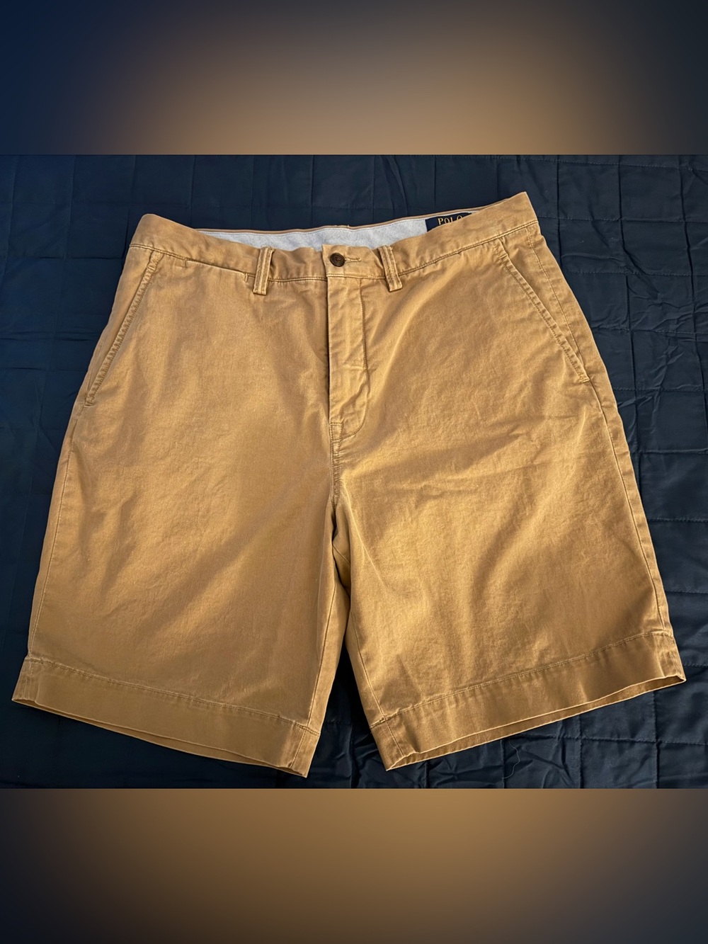 Polo by Ralph Lauren Men's Tan Flat-Front Shorts